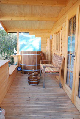 Sauna nachrüsten im Gartenhaus